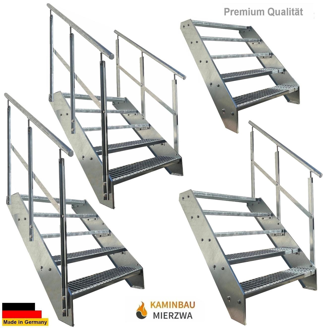 Wangentreppe Geländer 5 Stu. Verzinkt H:95cm Wangentreppe Geländer 5 Stu. Verzinkt H:95cm