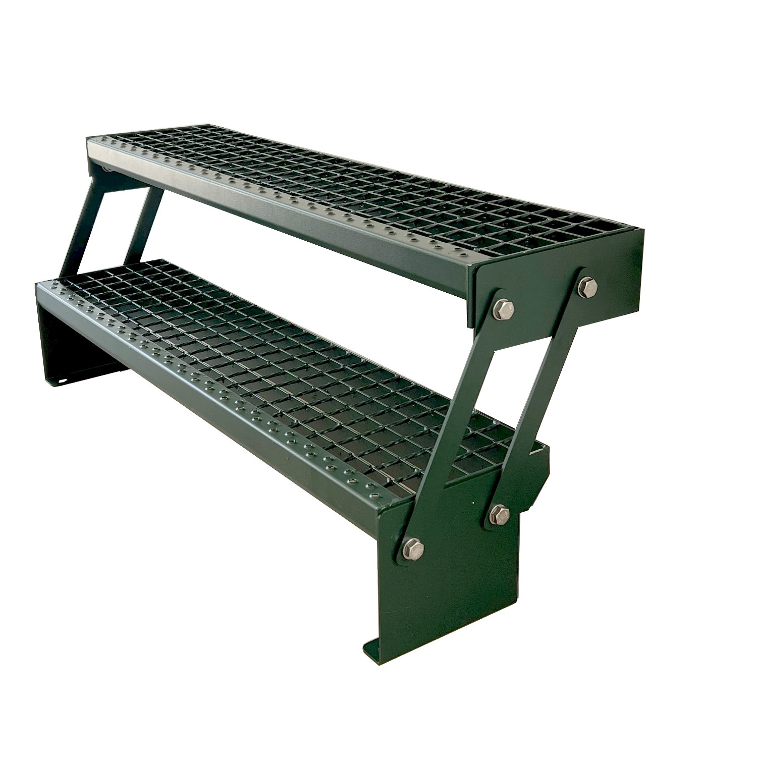 Adjustable Stairs, 2-piece set, All Green, H: 30–43 cm Adjustable Stairs, 2-piece set, All Green, H: 30–43 cm