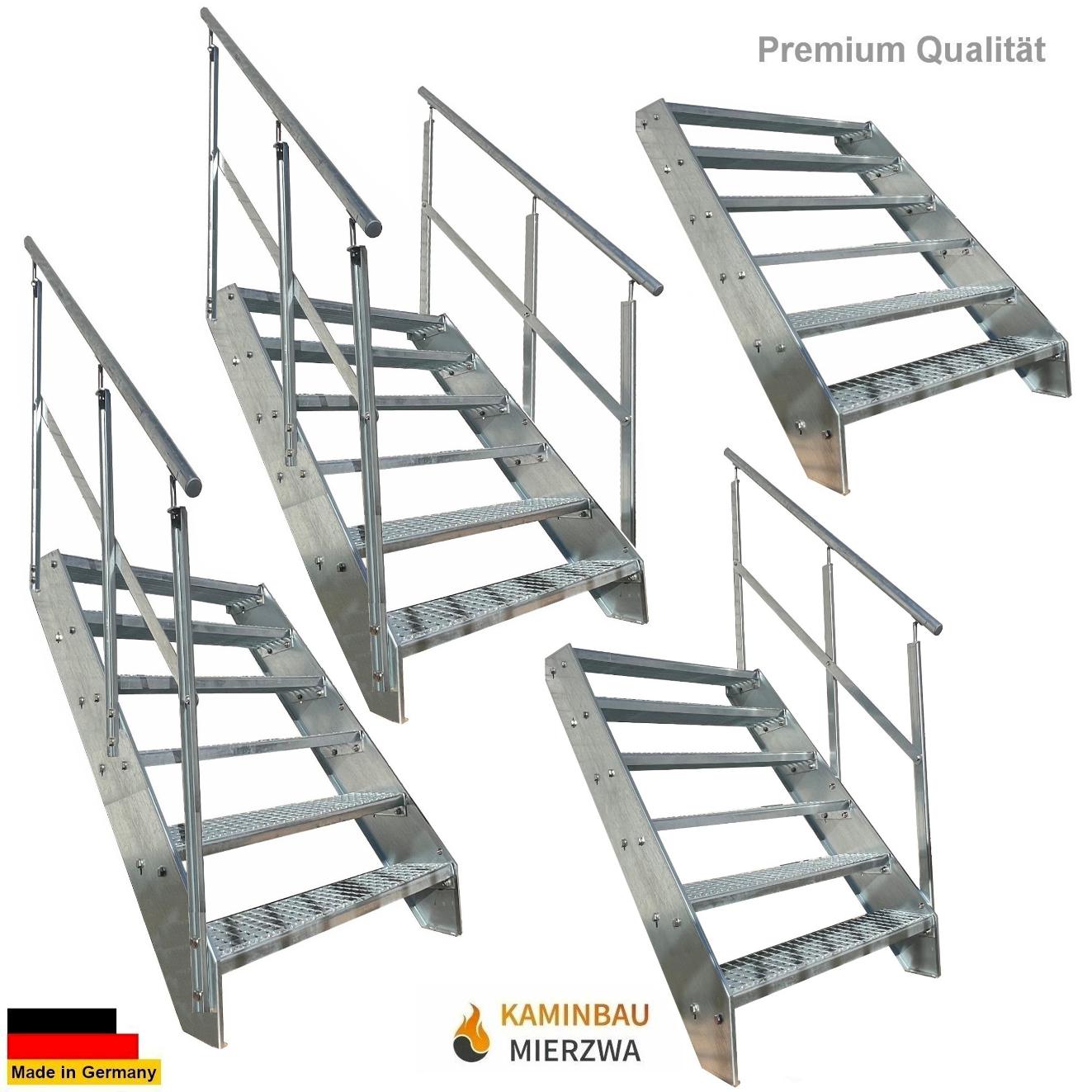 Wangentreppe Geländer 6 Stu. Verzinkt H:114cm Wangentreppe Geländer 6 Stu. Verzinkt H:114cm
