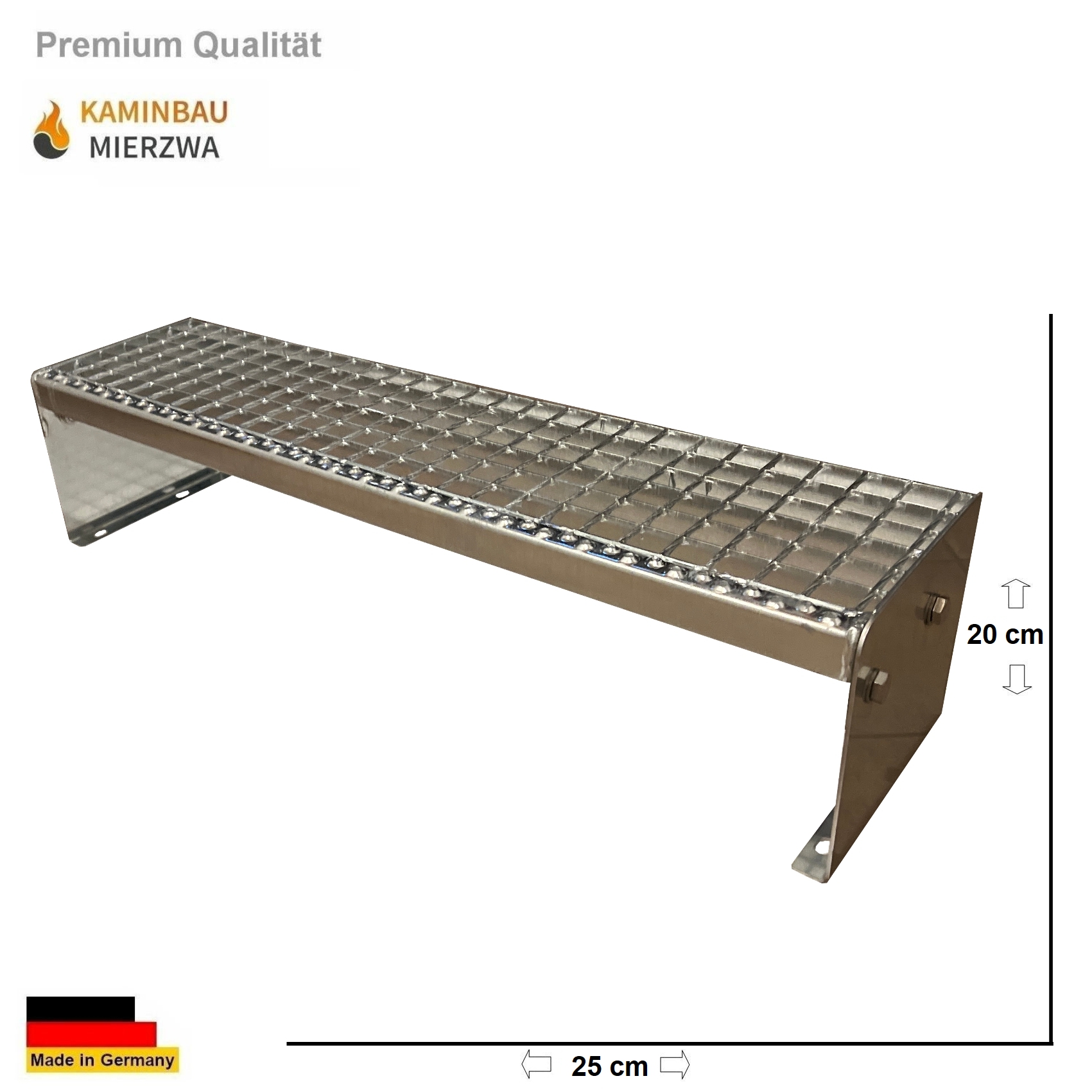 Außen Stahltreppe Freistehend 1 Stufe 20cm Verzinkt Außen Stahltreppe Freistehend 1 Stufe 20cm Verzinkt