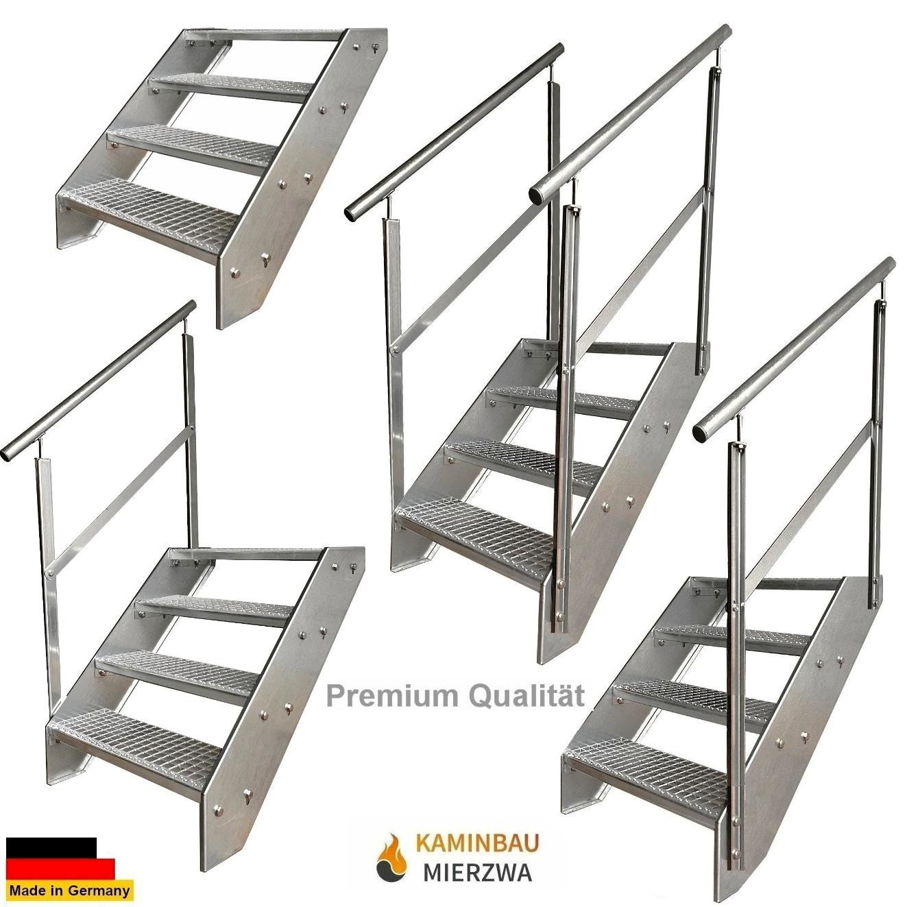 Wangentreppe Geländer 4 Stu. Verzinkt H:76cm Wangentreppe Geländer 4 Stu. Verzinkt H:76cm